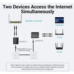 Divisor RJ45 Vention IPTB0/ 100Mbps/ 2 uds - PixelPlaza