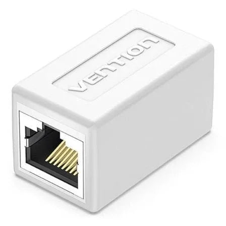 Adaptador Conector RJ45 IPVW0 Cat.6 FTP/ RJ45 Hembra - RJ45 Hembra/ Blanco - PixelPlaza