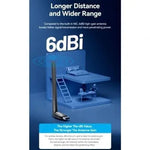 Adaptador USB - WiFi Vention KDUB0/ 650Mbps/ Incluye Drivers - PixelPlaza