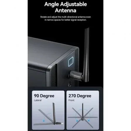 Adaptador USB - WiFi Vention KDUB0/ 650Mbps/ Incluye Drivers - PixelPlaza