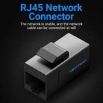 Adaptador Conector RJ45 VDD-B07-B Cat5e UTP/ RJ45 Hembra - RJ45 Hembra/ Negro - PixelPlaza