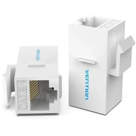 Adaptador Conector RJ45 VDD-B07-W Cat5 UTP/ RJ45 Hembra - RJ45 Hembra/ Blanco - PixelPlaza