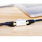 Adaptador Conector RJ45 VDD-B07-W Cat5 UTP/ RJ45 Hembra - RJ45 Hembra/ Blanco - PixelPlaza