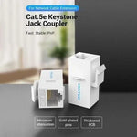 Adaptador Conector RJ45 VDD-B07-W Cat5 UTP/ RJ45 Hembra - RJ45 Hembra/ Blanco - PixelPlaza