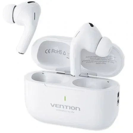 Auriculares Bluetooth Vention Echo Lite E11 con estuche de carga/ Autonomía 6h/ Blancos - PixelPlaza