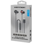 Auriculares Intrauditivos Vention Echo Lite USB-C In-Ear/ con Micrófono/ USB Tipo-C/ Negros - PixelPlaza