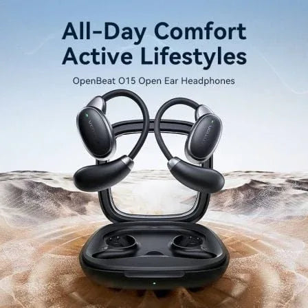 Auriculares Deportivos Bluetooth Vention Open Ear OpenBeat O15 NBTB0 con estuche de carga/ Negros - PixelPlaza