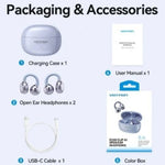 Auriculares Bluetooth Vention Echo Clip A11 Pro con estuche de carga/ Autonomía 6h/ Blancos - PixelPlaza