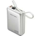 Powerbank 20000mAh Vention FHGN0/ 45W/ Beige/ Incluye Cable USB Tipo-C - PixelPlaza