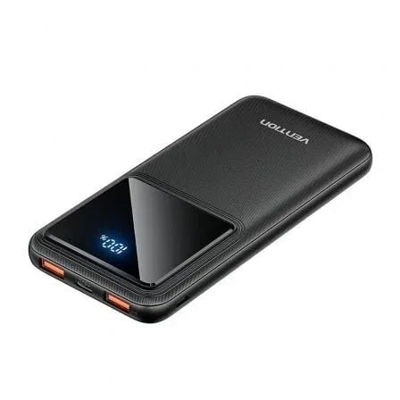 Powerbank 10000mAh Vention FHKB0/ 22.5W/ Negra - PixelPlaza