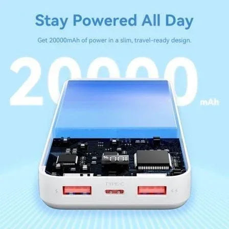 Powerbank 20000mAh Vention FHLB0/ 22.5W/ Negra - PixelPlaza