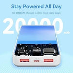 Powerbank 20000mAh Vention FHLW0/ 22.5W/ Blanca - PixelPlaza