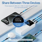 Powerbank 30000mAh Vention FHMB0/ 22.5W/ Negra - PixelPlaza