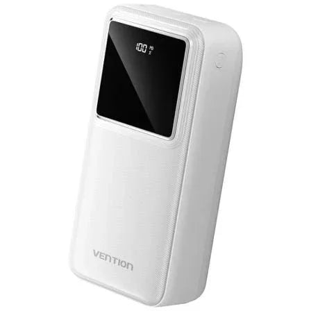 Powerbank 30000mAh Vention FHMW0/ 22.5W/ Blanca - PixelPlaza
