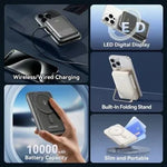 Powerbank 10000mAh Vention FHNW0/ 20W/ Wireless/ Blanca - PixelPlaza