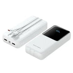 Powerbank 20000mAh Vention FHPW0/ 22.5W/ Blanca/ Incluye Cable USB Tipo-C y Lightning - PixelPlaza