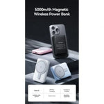 Powerbank 5000mAh Vention FHSL0/ 20W/ Wireless/ Azul - PixelPlaza