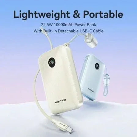 Powerbank 10000mAh Vention FKAL0-C/ 22.5W/ Azul/ Incluye Cable USB Tipo-C - PixelPlaza