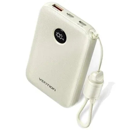 Powerbank 10000mAh Vention FKAN0-C/ 22.5W/ Gris/ Incluye Cable USB Tipo-C - PixelPlaza