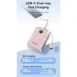 Powerbank 20000mAh Vention FKBP0-C/ 22.5W/ Rosa/ Incluye Cable USB Tipo-C - PixelPlaza