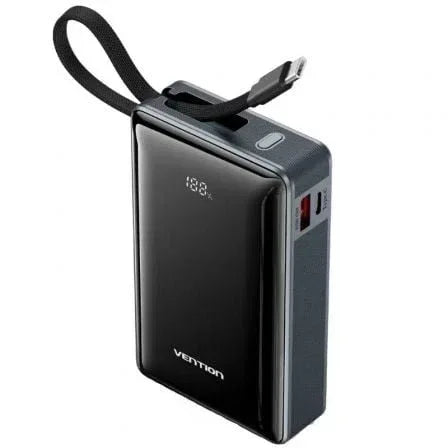 Powerbank 20000mAh Vention FKDM0/ 65W/ Gris/ Incluye Cable USB Tipo-C - PixelPlaza