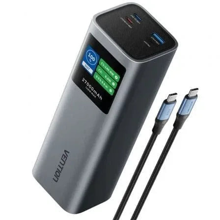 Powerbank 27000mAh Vention FKEH0/ 140W/ Gris - PixelPlaza