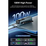 Powerbank 20000mAh Vention FKFH0/ 165W/ Gris/ Incluye Cable USB Tipo-C - PixelPlaza