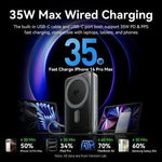 Powerbank 10000mAh Vention FKHH0/ 35W/ Wireless/ Gris/ Incluye Cable USB Tipo-C - PixelPlaza