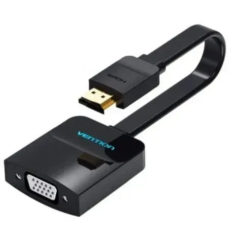 Cable Conversor Vention 74345/ HDMI Macho/ VGA Hembra/ 15cm/ Negro - PixelPlaza