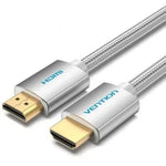 Cable HDMI 2.0 4K Vention AABIH/ HDMI Macho - HDMI Macho/ 2m/ Plata - PixelPlaza