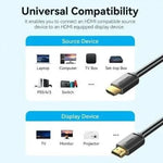 Cable HDMI 2.0 4K Vention ALJBH/ HDMI Macho - HDMI Macho/ 2m/ Negro - PixelPlaza