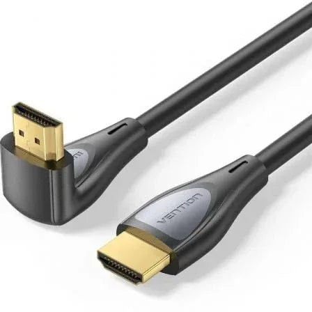 Cable HDMI 2.0 4K Acodado Vention ALQBH/ HDMI Macho - HDMI Macho/ 2m/ Negro - PixelPlaza