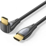 Cable HDMI 2.0 4K Acodado Vention ALRBI/ HDMI Macho - HDMI Macho/ 3m/ Negro - PixelPlaza