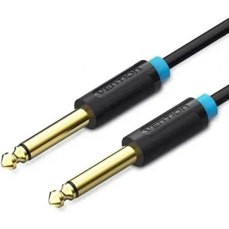 Cable Mono Vention BAABL/ Jack 6.5 Macho - Jack 6.5 Macho/ 10m/ Negro - PixelPlaza