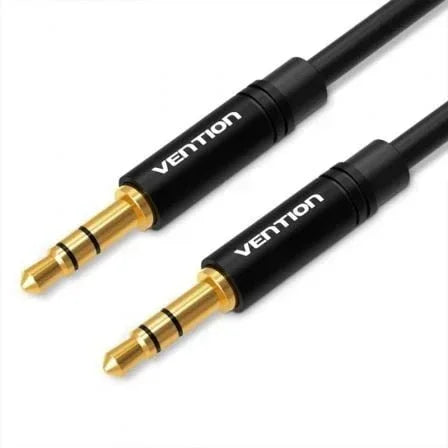 Cable Estéreo Vention BAKBF/ Jack 3.5 Macho - Jack 3.5 Macho/ 1m/ Negro - PixelPlaza