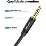 Cable Estéreo Vention BAKBF/ Jack 3.5 Macho - Jack 3.5 Macho/ 1m/ Negro - PixelPlaza