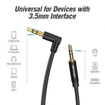 Cable Estéreo Vention BAKBG-T/ Jack 3.5 Macho - Jack 3.5 Macho/ 1.5m/ Negro - PixelPlaza