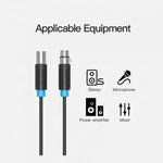 Cable Estéreo Vention BBFBH/ XLR Macho - XLR Hembra/ 2m/ Negro - PixelPlaza