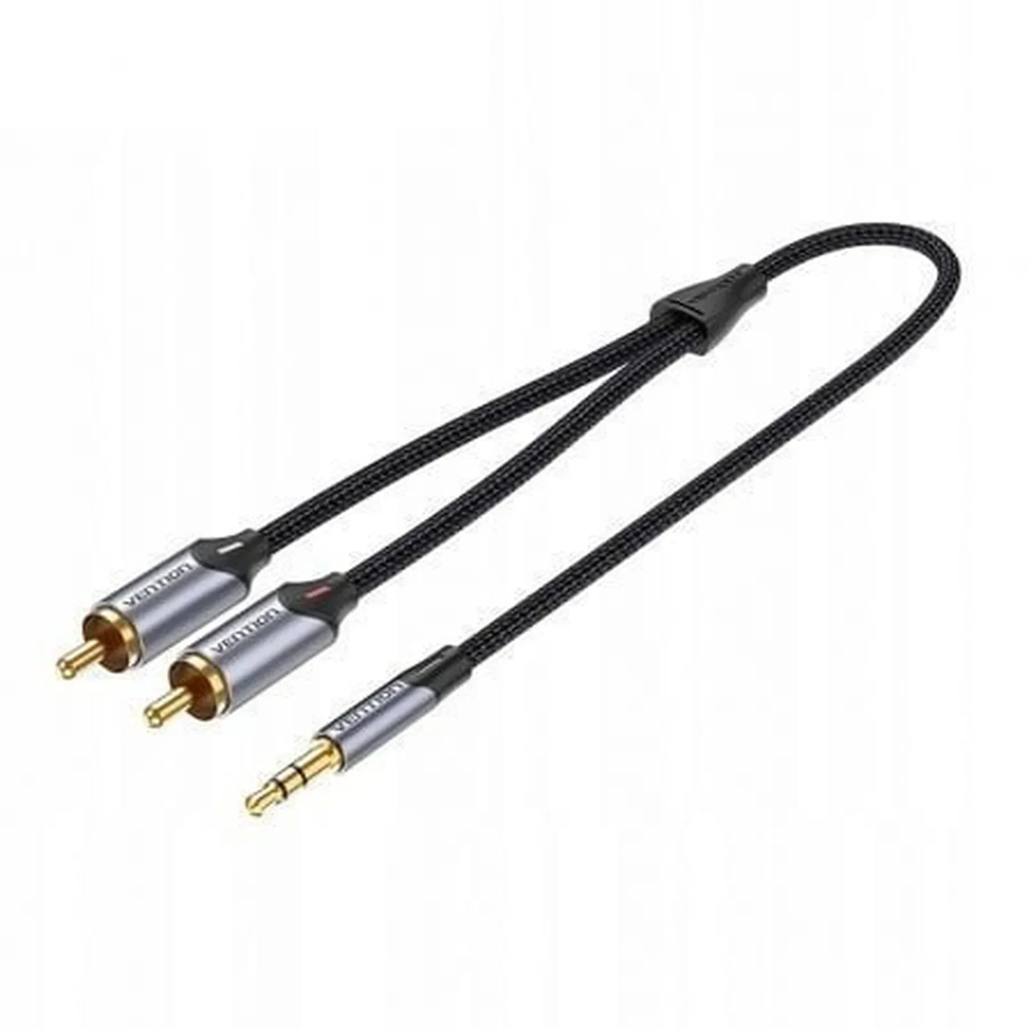 Cable Estéreo Vention BCNBJ/ Jack 3.5 Macho - 2x RCA Macho/ 5m/ Gris - PixelPlaza