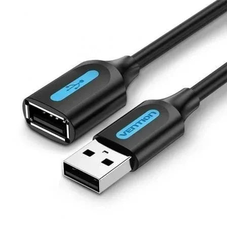 Cable Alargador USB 2.0 Vention CBIBJ/ USB Macho - USB Hembra/ 480Mbps/ 5m/ Negro - PixelPlaza