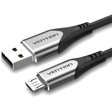 Cable USB 2.0 Vention COAHD/ USB Macho - MicroUSB Macho/ 480Mbps/ 50cm/ Gris - PixelPlaza