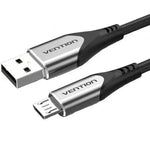 Cable USB 2.0 Vention COAHG/ USB Macho - MicroUSB Macho/ 480Mbps/ 1.5m/ Gris - PixelPlaza