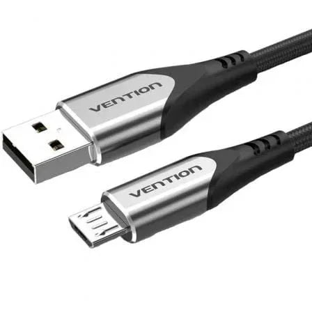 Cable USB 2.0 Vention COAHG/ USB Macho - MicroUSB Macho/ 480Mbps/ 1.5m/ Gris - PixelPlaza
