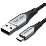 Cable USB 2.0 Vention COCHD/ USB Macho - MicroUSB Macho/ 480Mbps/ 50cm/ Negro - PixelPlaza