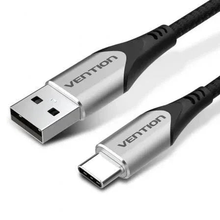 Cable USB 2.0 Tipo-C Vention CODHD/ USB Tipo-C Macho - USB Macho/ 480Mbps/ 50cm/ Gris - PixelPlaza