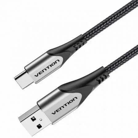 Cable USB 2.0 Tipo-C Vention CODHH/ USB Macho - USB Tipo-C Macho/ 480Mbps/ 2m/ Gris - PixelPlaza