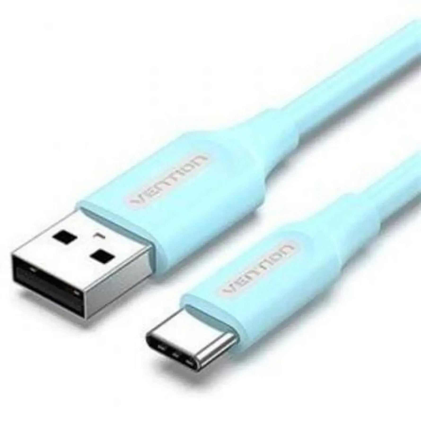 Cable USB 2.0 Tipo-C Vention COKSH/ USB Tipo-C Macho - USB Macho/ Hasta 60W/ 480Mbps/ 2m/ Azul - PixelPlaza
