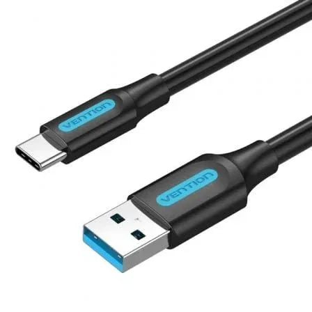 Cable USB 3.0 Tipo-C Vention COZBH/ USB Macho - USB Tipo-C Macho/ 5Gbps/ 2m/ Negro - PixelPlaza