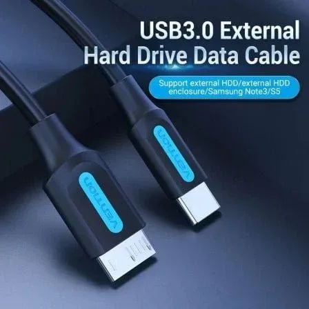 Cable USB 3.0 Vention CQABD/ microUSB Macho - USB Tipo-C Macho/ 5Gbps/ 50cm/ Negro - PixelPlaza