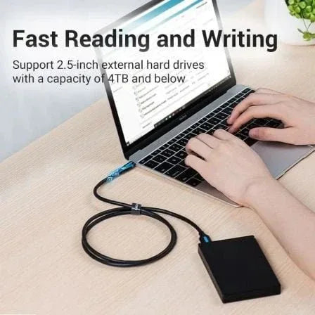 Cable USB 3.0 Vention CQABD/ microUSB Macho - USB Tipo-C Macho/ 5Gbps/ 50cm/ Negro - PixelPlaza